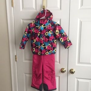 The North Face Ski Jacket and Arctix snow bib